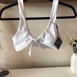 BRAND NEW white bathing suit top